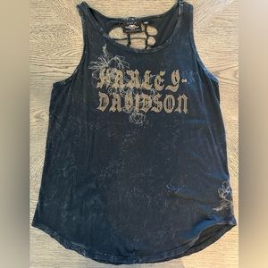 Harley-Davidson Laced Back Sleeveless Tank L